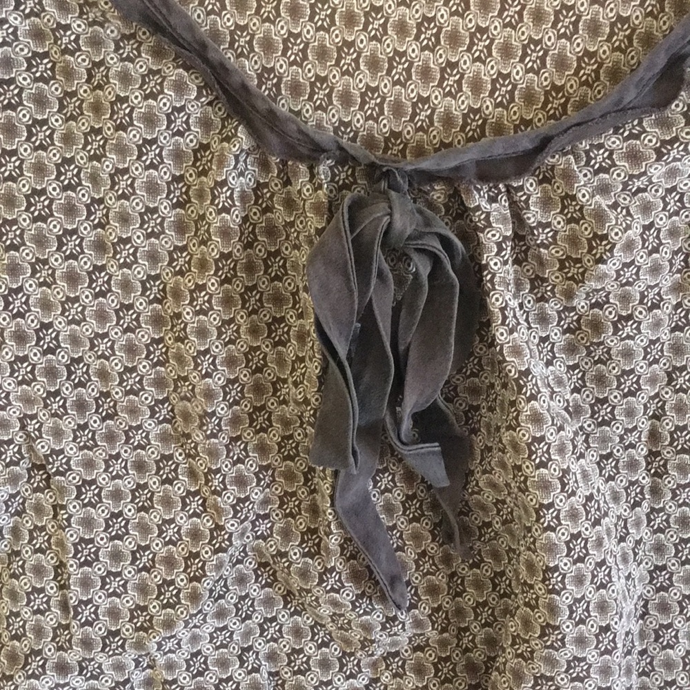Banana Republic womens blouse brown silk resale xs - Picture 2 of 5